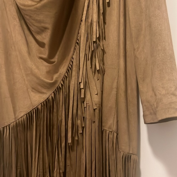 Chico’s Jacket Wrap with Fringe, Size 2 (L/12) - Picture 7 of 10